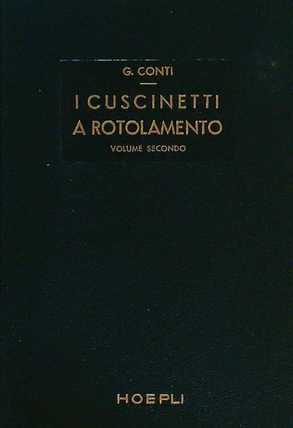 cuscinetti a rotolamento 2 voll - Giovanni Conti - copertina