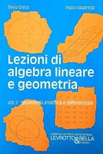 Lezioni di algebra lineare e geometria