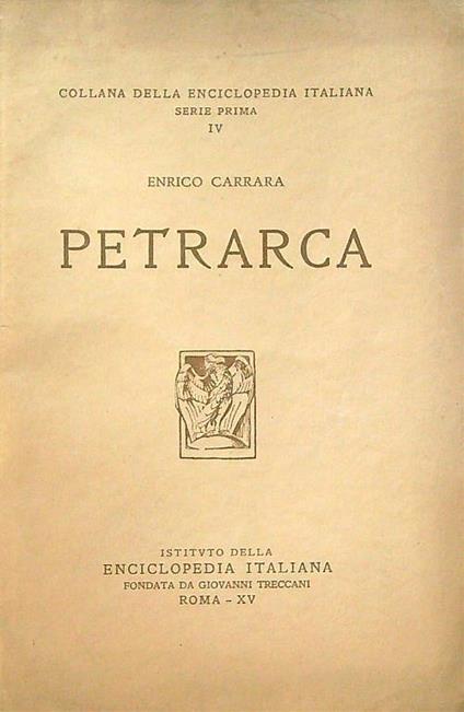 Petrarca - Enrico Carrara - copertina