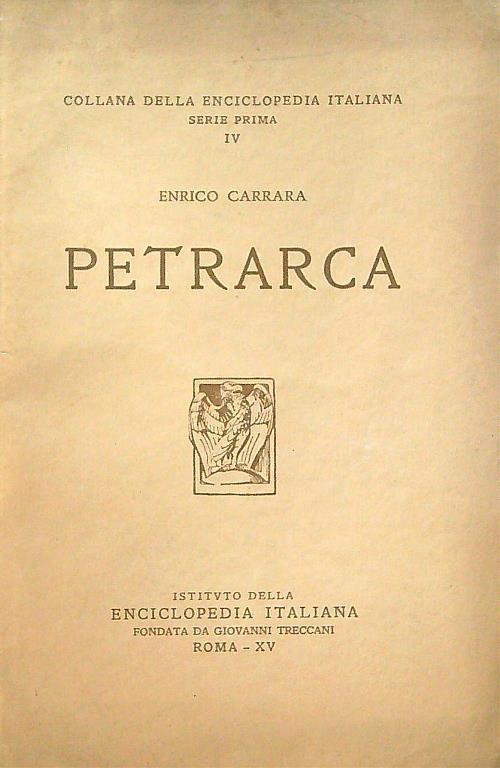 Petrarca - Enrico Carrara - copertina