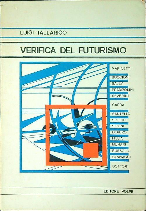 Verifica del futurismo - Luigi Tallarico - copertina