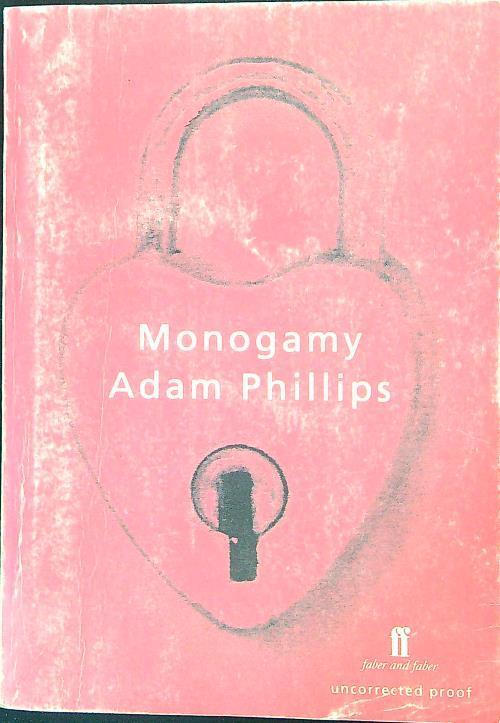 Monogamy - Adam Phillips - copertina