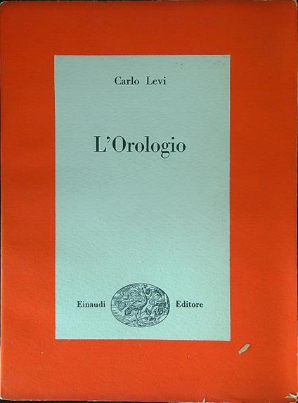 orologio - Carlo Levi - copertina