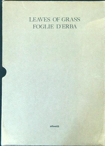 Foglie d'erba - James Mcgarrell - copertina