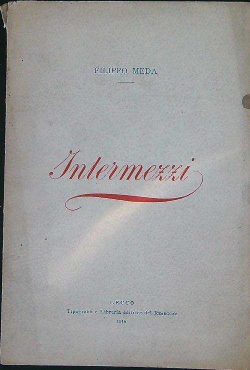 Intermezzi - Filippo Meda - copertina