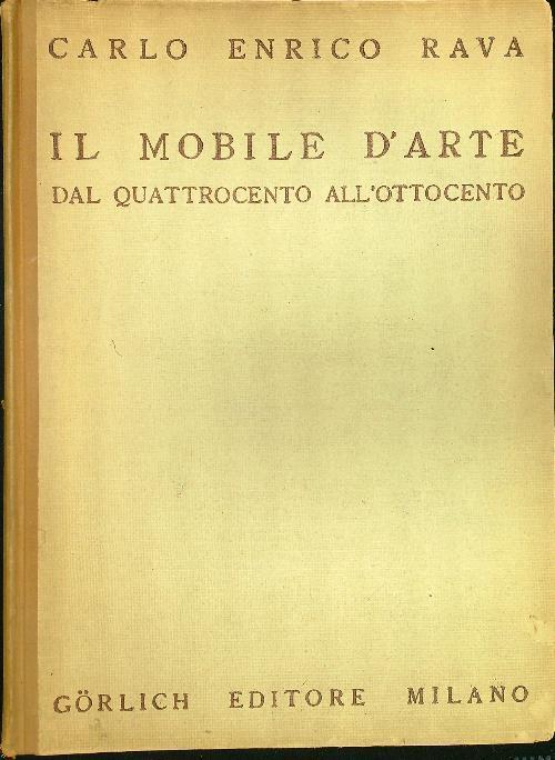 Ilmobile d'arte dal Quattrocento all'Ottocento - Carlo enrico Rava - copertina