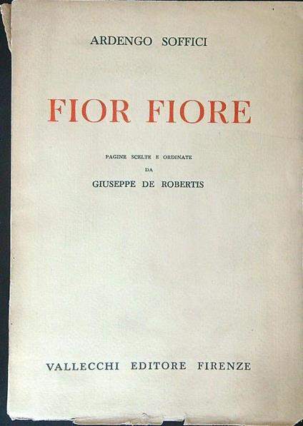 Fior fiore - Ardengo Soffici - copertina