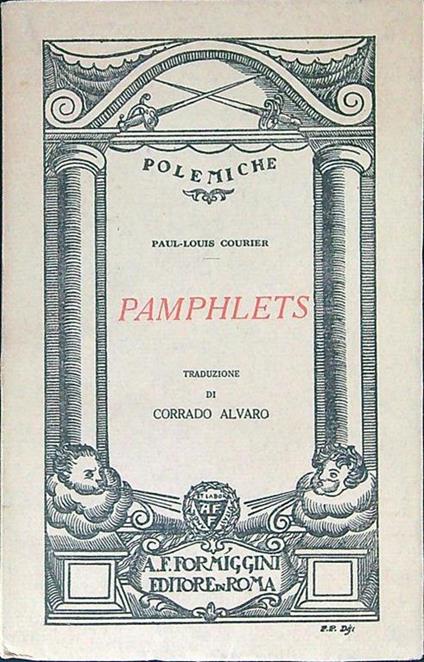 Pamphlets - Paul-Louis Courier - copertina