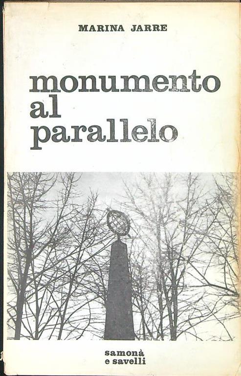 Monumento al parallelo - Marina Jarre - copertina