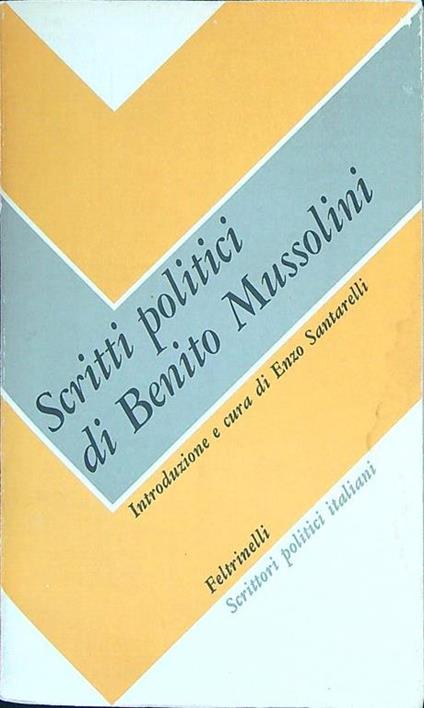 Scritti politici di Benito Mussolini - copertina