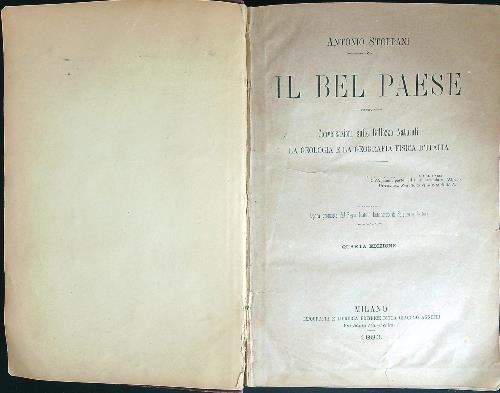 Il bel paese - Antonio Stoppani - copertina
