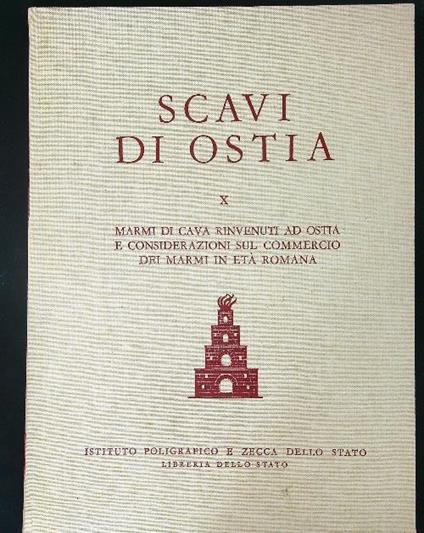 Scavi di Ostia X - copertina