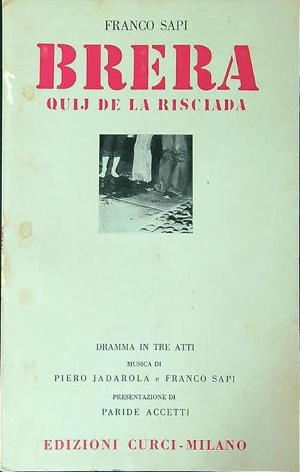 Brera Quij de la risciada - Franco Sapi - copertina