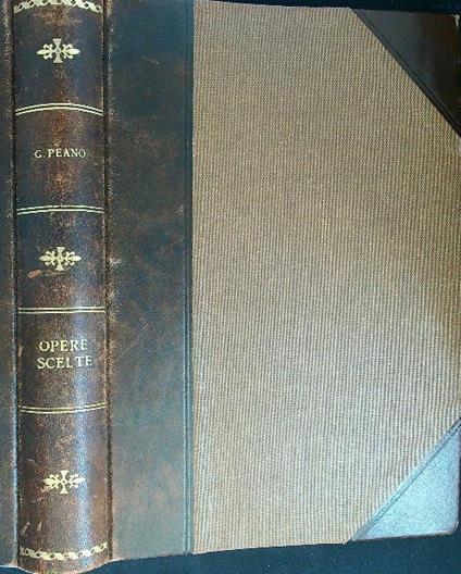 Opere scelte - G. Peane - copertina