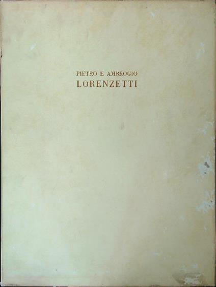Pietro e Ambrogio Lorenzetti - Enzo Carli - copertina