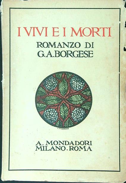 I vivi e i morti - Giuseppe A. Borgese - copertina