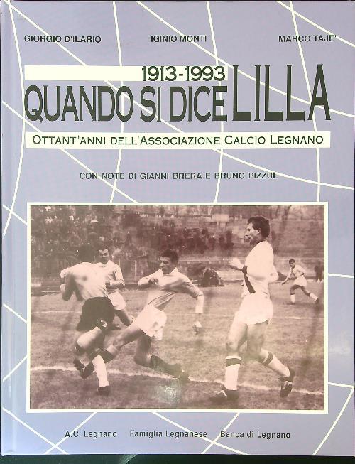 1913 - 1993 Quando si dice lilla - copertina