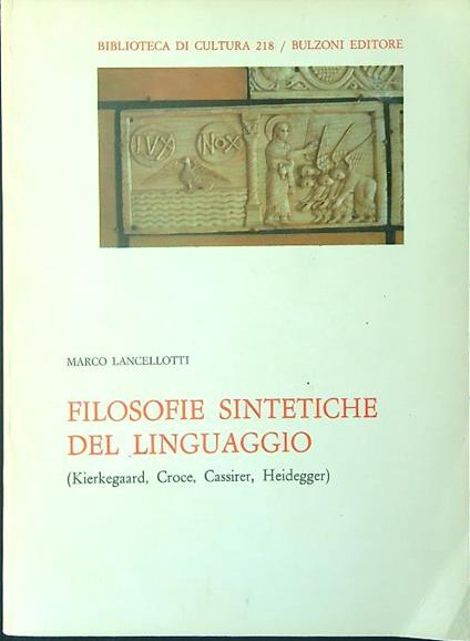 Filosofie sintetiche del linguaggio - Marco Lancellotti - copertina