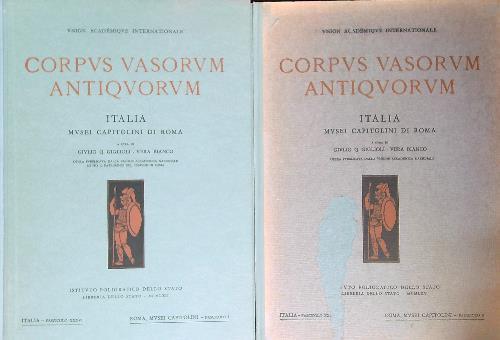 Corpus Vasorum Antiquorum. Musei Capitolini di Roma. 2vv - copertina