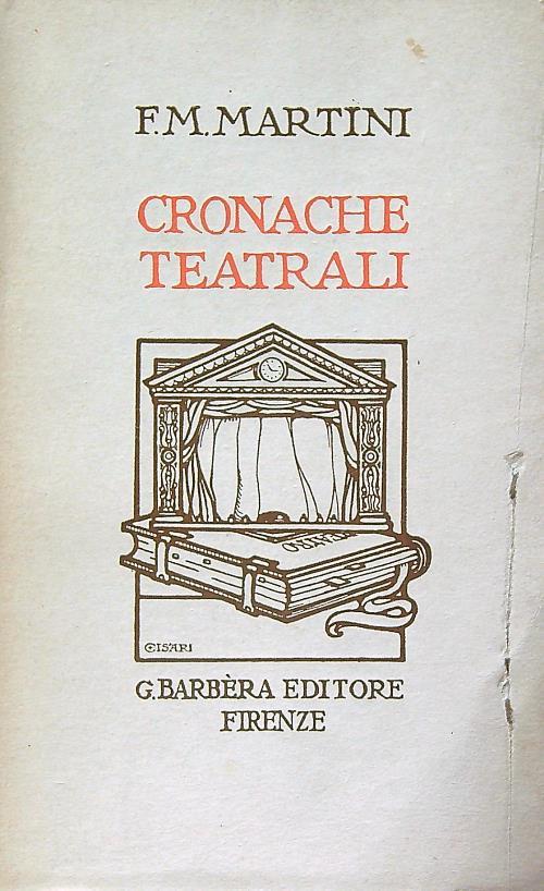 Cronache teatrali