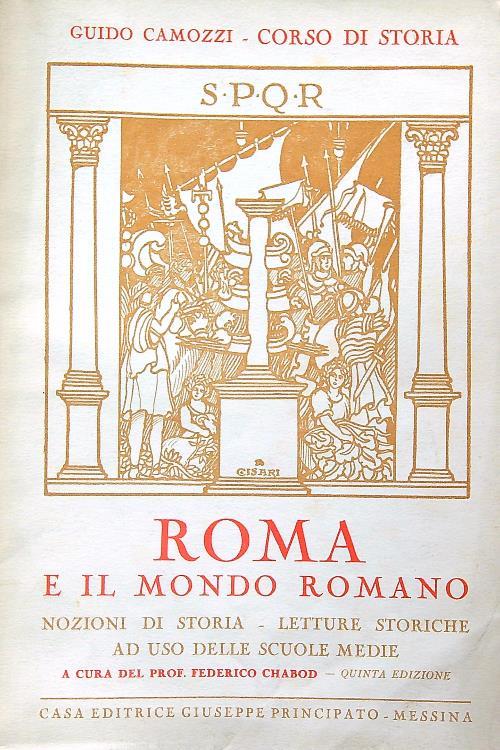 Roma e il mondo romano - Federico Chabod - copertina