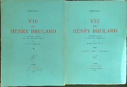 Vie de Henry Brulard 2 vv