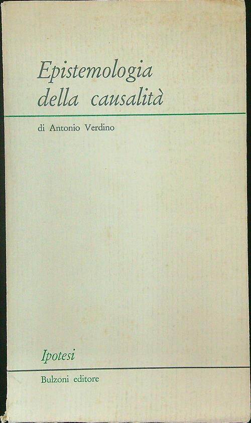 Epistemologia della causalità - copertina