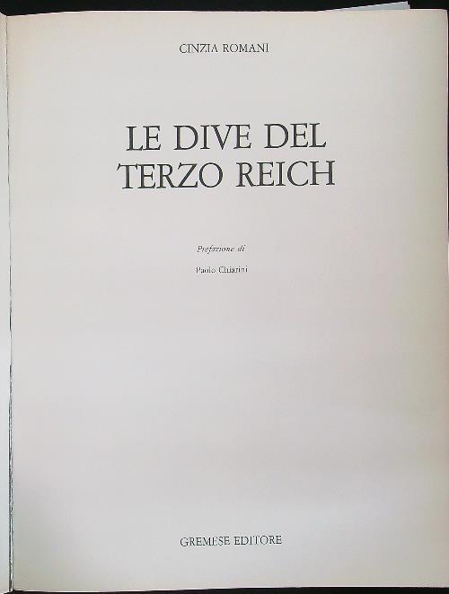 Le dive del Terzo Reich - Cinzia Romani - copertina