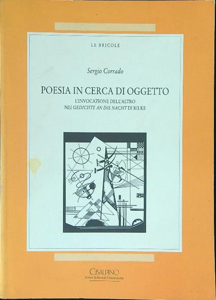 Poesia in cerca di oggetto - Sergio COrrado - copertina