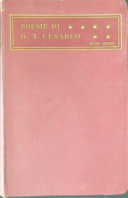 Poesie di G. A. Cesareo - G. Cesareo - copertina