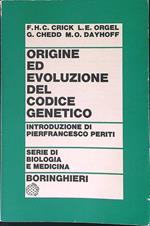 Origine ed evoluzione del codice genetico