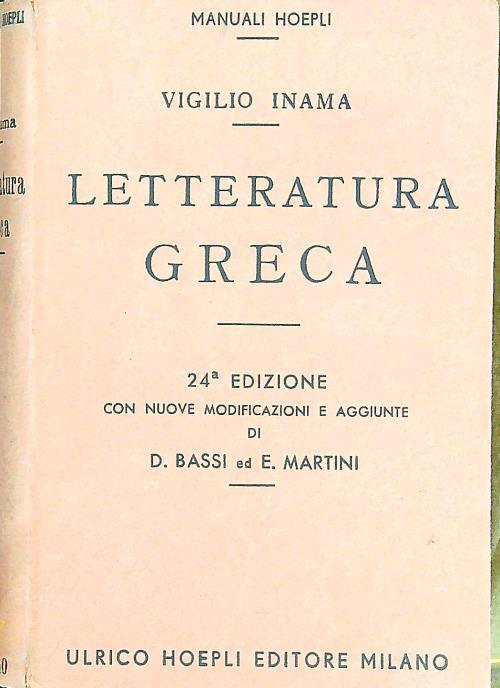 Letteratura Greca