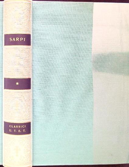 Sarpi Scritti scelti I - Paolo Sarpi - copertina