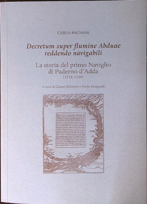 La  storia del primo Naviglio di Paderno d'Adda - Carlo Pagnani - copertina