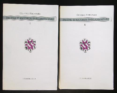 Pagine e ricordi parlamentari 2 vv - Fortunato - copertina