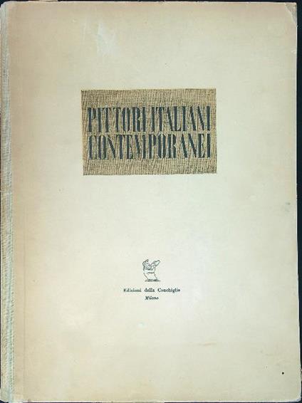 Pittori Italiani contemporanei - copertina
