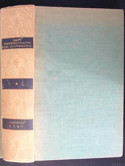 Sacre rappresentazioni del Quattrocento I - Luigi Banfi - copertina