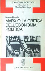 Marx o la critica dell'economia politica