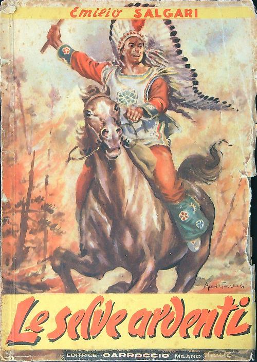 Le selve ardenti - Emilio Salgari - copertina