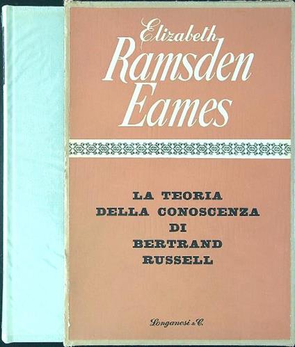 La teoria della conoscenza di Bertrand Russell - copertina