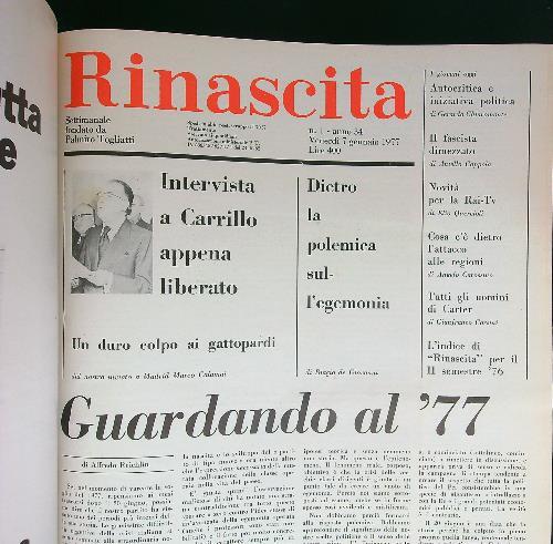 Rinascita 1977/II primo semestre - copertina
