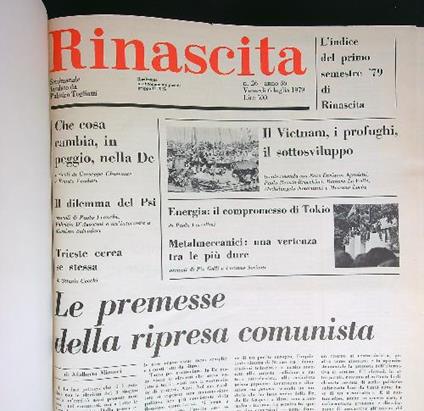 Rinascita 1979/I secondo semestre - copertina