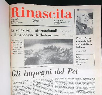 Rinascita 1980/I primo semestre - copertina