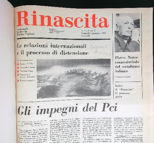 Rinascita 1980/I primo semestre - copertina