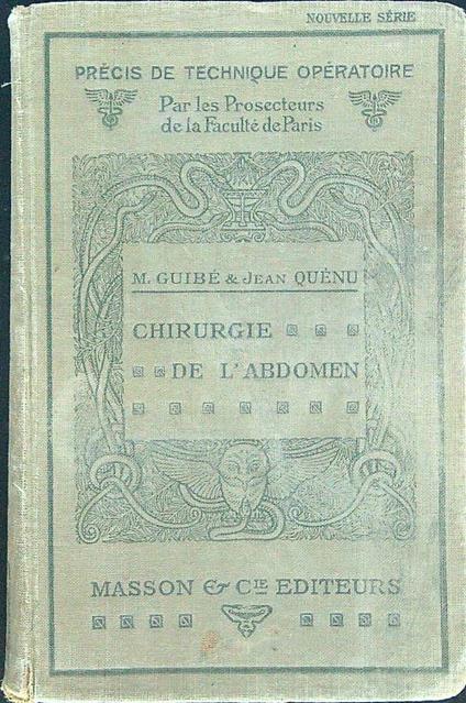 Chirurgie de l'abdomen - copertina