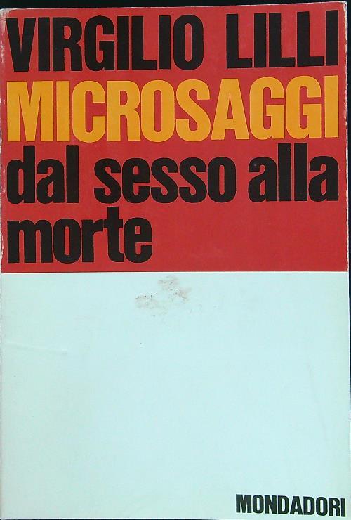 Microsaggi dal sesso alla morte - Virgilio Lilli - copertina