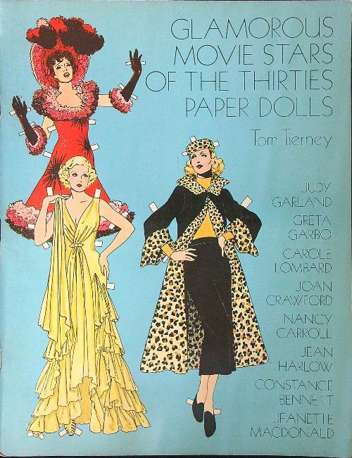 Glamorous movie stars of the thirties paper dolls - copertina