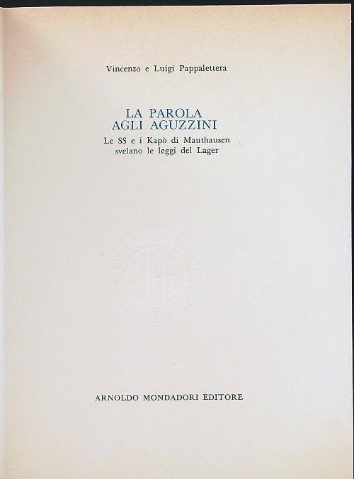 La parola agli aguzzini - Vincenzo Pappalettera - copertina