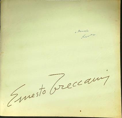 Ernesto Treccani - autografato - copertina