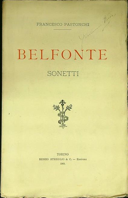 Belfonte - autografato - copertina